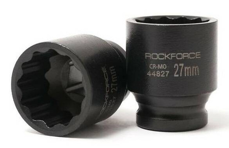 Nasadka głowica końcówka udarowa 31mm 1/2" 12-kątna stal Cr-Mo ROCKFORCE 