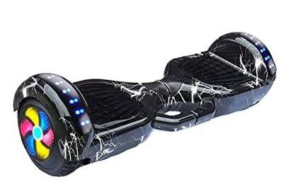 OUTLET Beeper Hoverboard Deskorolka elektryczna balansowa 6,5'' 700 W LED Bluetooth Czarny Czerwony