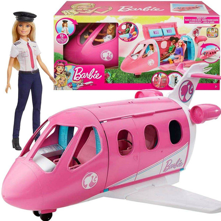 OUTLET Barbie wymarzony samolot lalka pilotka