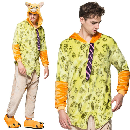 KOMBINEZON JEDNOCZĘŚCIOWY PIŻAMA KIGURUMI ONESIE DRES ZWIERZOGRÓD LIS FOX NICK ROZM. L