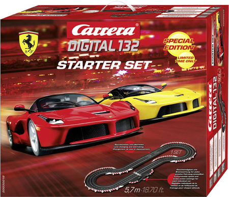 OUTLET Tor samochodowy Carrera Digital 132 zestaw startowy Ferrari