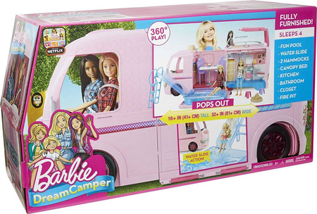 OUTLET Barbie FBR34 Kamper Wymarzony samochód duży dla lalki