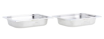 2 x Pojemnik perforowany GASTRONOMICZNY 6,4cm GN STAL do bemaru