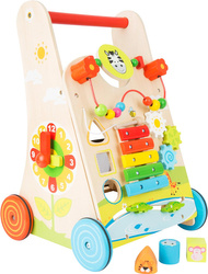 Drewniany Pchacz Chodzik EDUKACYJNY MONTESSORI SORTER CYMBAŁKI Small foot