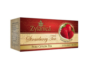 Herbata Ekspresowa z Truskawką ZYLANICA CEYLON PREMIUM STRAWBERRY 25 torebek