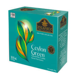 Herbata Zielona EKSPRESOWA ZYLANICA NEW DESIGN CEYLON GREEN 100 torebek