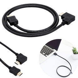 Kabel Złącze Przewód Mini HDMI Kątowy 1.4B 0,9 m 4K  Przyłącze AMAZON Basics