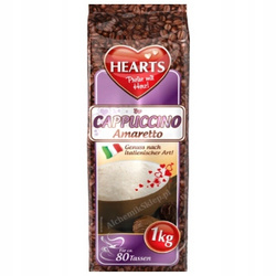 Kawa rozpuszczalna Cappuccino o smaku Amaretto HEARTS  1 kg