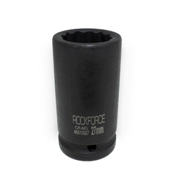 NASADKA GŁOWICA KOŃCÓWKA UDAROWA GŁĘBOKA 3/4" 27mm 12-kątna stal Cr-Mo RockForce