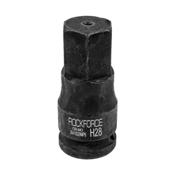 Nasadka bit głowica udarowa IMBUS 28mm 3/4" 6-kątna Hex H28 stal Cr-Mo ROCKFORCE