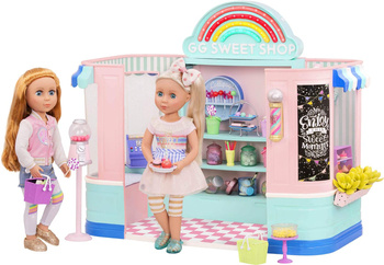 OUTLET Duży Sklep ze słodyczami dla lalek Sweet Shop Glitter Girls Światło