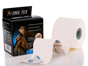 Taśma kinezjologiczna 3NS TEX Kinesiology tape taping 5 M Biały