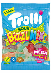 Trolli Bizzl Mix kwaśne Żelki owocowe 150g