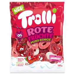 Trolli Rote Früchte żelki owocowe truskawka malina wiśnia 150g