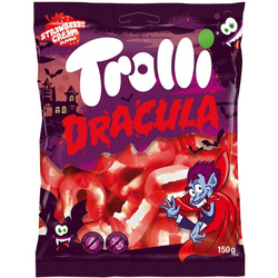 ŻELKI TROLLI DRACULA 150G SZCZĘKI ZĘBY WAMPIRA WAMPIRKI DRAKULA NA HALLOWEEN