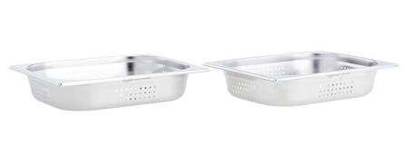 2 x Pojemnik perforowany GASTRONOMICZNY 6,4cm GN STAL do bemaru