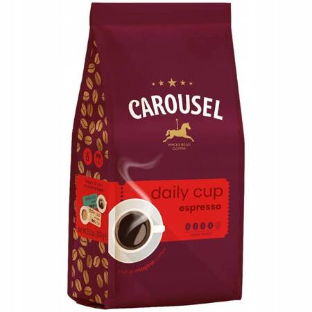 KAWA ZIARNISTA 1 kg Carousel Coffee Daily Cup ESPRESSO Arabika Robusta