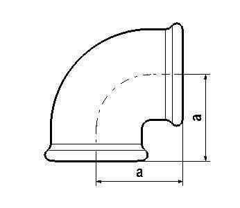 KOLANO 90 PN-EN 10242A1 1.1/4 (32) Zn A OCYNK