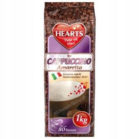 Kawa rozpuszczalna Cappuccino o smaku Amaretto HEARTS  1 kg