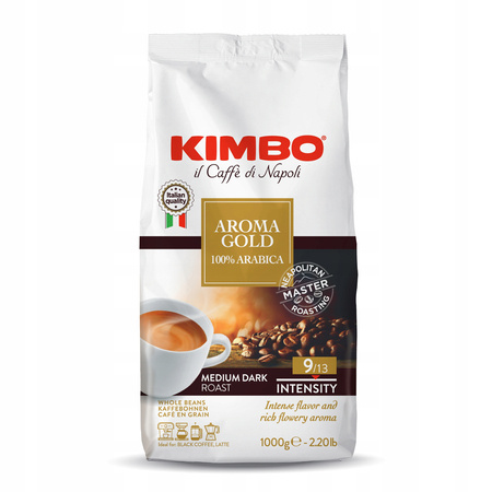 Kawa ziarnista KIMBO Aroma Gold 100% Arabika 1kg