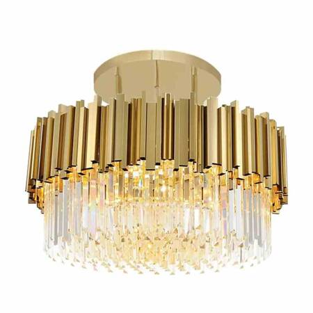 LAMPA SUFITOWA WISZĄCA PLAFON KRYSZTAŁOWA GLAMOUR LOFT ŻYRANDOL E14 Toolight