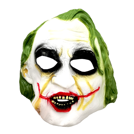 Maska Joker gumowa Halloween na twarz