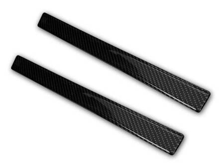 Nakładki progowe uniwersalne CARBON FIBER 40 x 3cm (2szt) 2/28400 carbon fiber 3D czarny