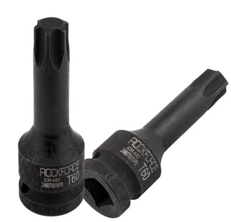 Nasadka bit głowica IMBUS TORX udarowa T60 1/2"  stal Cr-Mo RockForce  