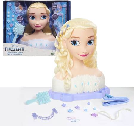 OUTLET Frozen Elsa Głowa do stylizacji Kraina Lodu 2
