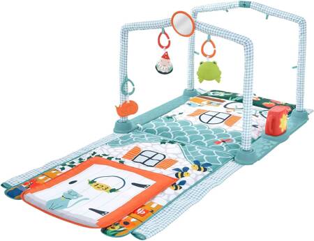 OUTLET MATA Edukacyjna z dźwiękiem Domek Odkrywcy 3w1 INTERAKTYWNA HJK45 Fisher-Price