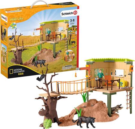 OUTLET Schleich 42507 Wild Life Stacja poszukiwaczy przygód Safari