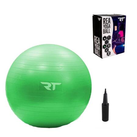 REA TAPE Piłka do ćwiczeń Rea Yoga Ball Gimnastyczna Rehabilitacyjna 75cm z Pompką