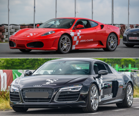 VOUCHER PREZENTOWY JAZDA Ferrari F430 vs. Audi R8- Wiele lokalizacji - Kierowca