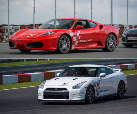 VOUCHER PREZENTOWY JAZDA Ferrari F430 vs. Nissan GTR- Poznań Tor Główny - Kierowca