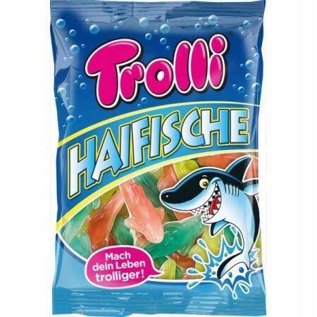 Żelki Haifische Rekiny Trolli 150 g Malina Tutti Frutti