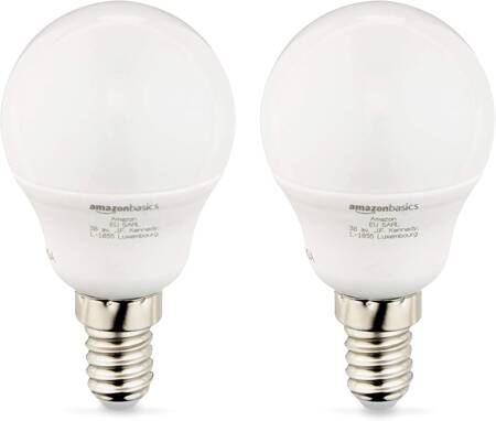 Zestaw 16 X ŻARÓWKI LED PIŁKA kulka MATOWY E14 Światło CIEPŁE 40W 470L ENERGOOSZCZĘDNE AMAZON BASICS